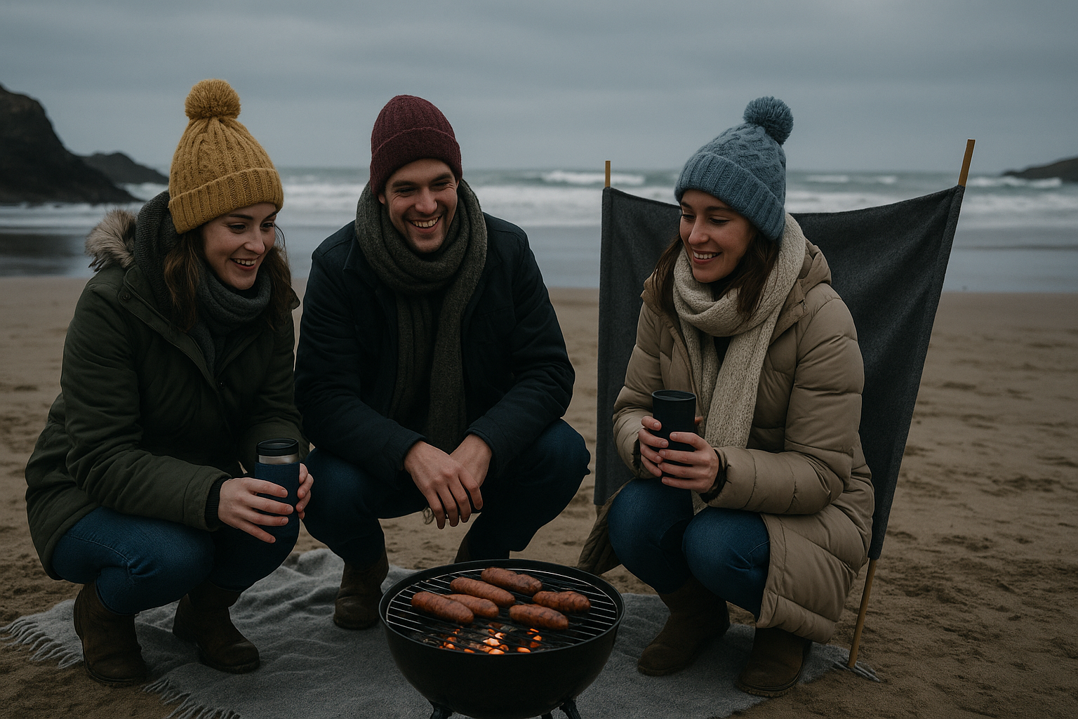 Things to Do in Bude in Winter: A Winter Beach BBQ