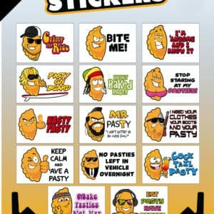Humorous Pasty Stickers