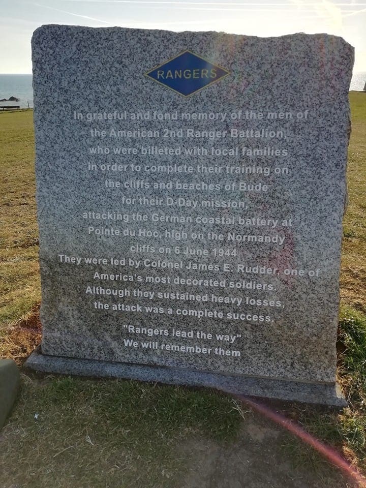 US Rangers Memorial Stone Bude