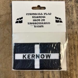 'Kernow' Cornish Flag Embroidered Iron On Badge