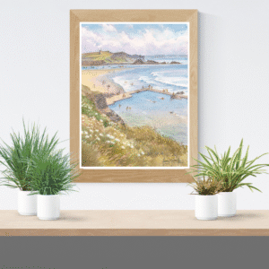 Bude Sea Pool Art Print