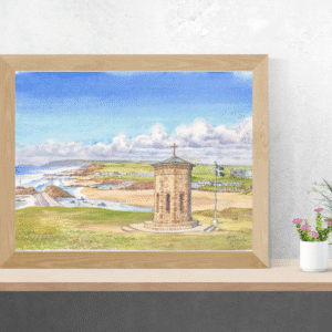 Storm Tower and Bude Sea Pool Art Print